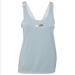 Nike Blue Elevated Classic Floral Tank Top